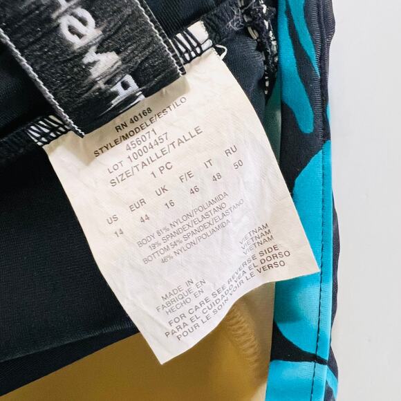 Trim Shaper Layered One Piece Swimsuit Size 14 - Picture 5 of 6